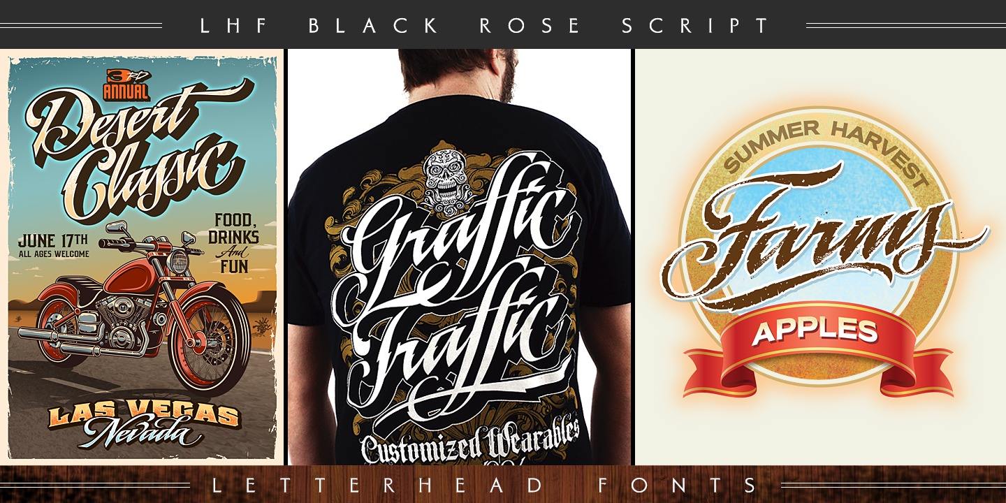 Ejemplo de fuente LHF Black Rose Script #6